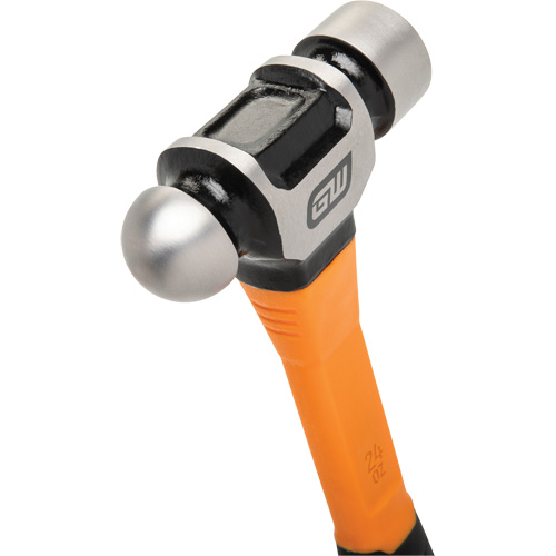 Ball Pein Hammer, 24 oz. Head Weight, Plain/Polished Face, Fibreglass Handle Distribution Jean Lapalme