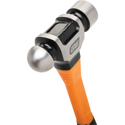 Ball Pein Hammer, 32 oz. Head Weight, Plain/Polished Face, Fibreglass Handle Distribution Jean Lapalme