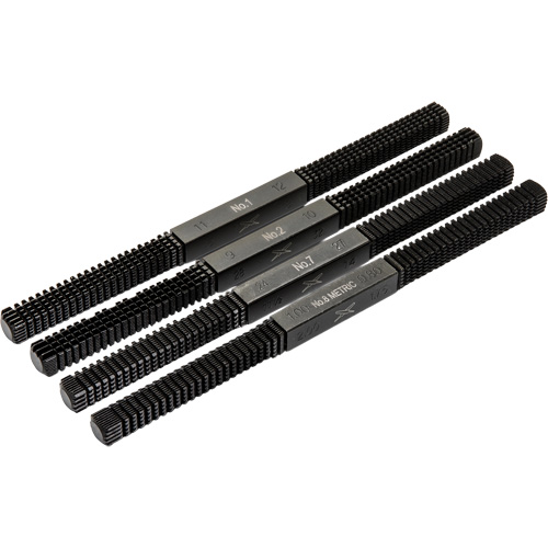 Jeu de 4 limes de restauration de filets?, Carr&eacute;e, 9" Distribution Jean Lapalme