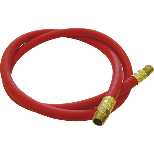 Tuyau de raccordement pour d&eacute;vidoir de tuyau, Air, Caoutchouc EDPM, 1/2" dia. x 5', 300 psi, 1/2 NPT Distribution Jean Lapalme