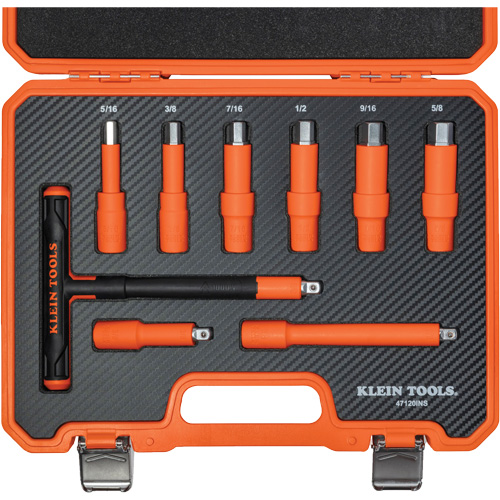 Insulated T-Handle & Hex Bit Set with Case, 1000 V, 9 Pcs Distribution Jean Lapalme