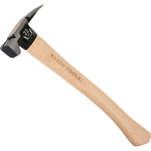 Marteau &agrave; panne fendue droite &agrave; face meul&eacute;e, 22 oz, Prise en Bois, 16-1/10" lo Distribution Jean Lapalme