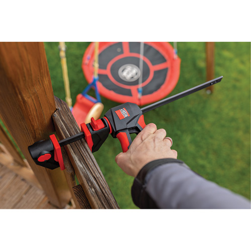 Ensemble de serre-joints &agrave; g&acirc;chette pour barres &agrave; une main avec poign&eacute;e rotative &agrave; 360°, 12" (304,8 mm) Distribution Jean Lapalme