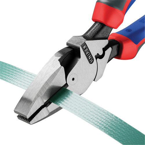 High Leverage Lineman's Pliers New England with Fish Tape Puller, Crimper & KNIPEXTEND Handle Distribution Jean Lapalme