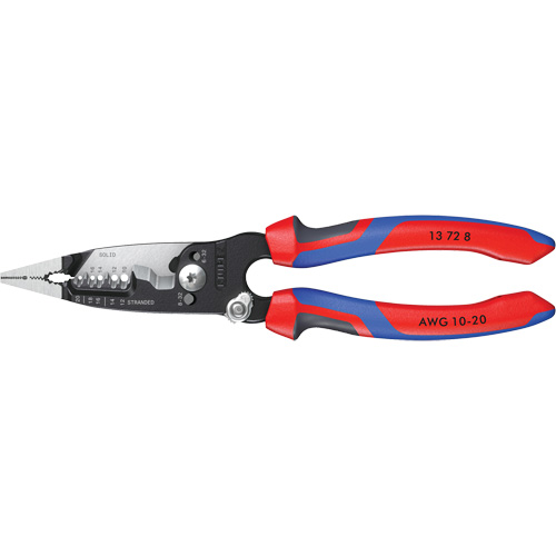 Pince &agrave; d&eacute;nuder forg&eacute;e avec poign&eacute;e KNIPEXTEND, 8" lo, 10 - 20 AWG Distribution Jean Lapalme