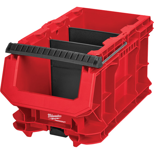 Bac compact PACKOUT, 15-1/2" x 9-1/2" x 8-3/4", Noir/Rouge Distribution Jean Lapalme