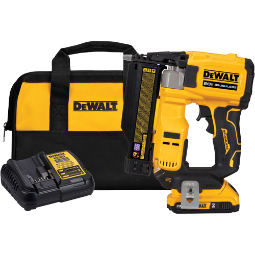 ATOMIC COMPACT SERIES Brushless Cordless 23 Ga. Pin Nailer Kit, 20 V, Lithium-Ion Distribution Jean Lapalme