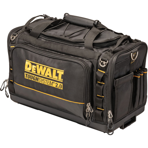 ToughSystem&reg; 2.0 Dirt Repellent Jobsite Tool Bag, 1680 Denier, 50 Pockets, Black/Yellow Distribution Jean Lapalme