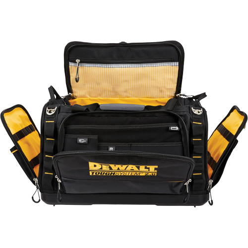 ToughSystem&reg; 2.0 Dirt Repellent Jobsite Tool Bag, 1680 Denier, 50 Pockets, Black/Yellow Distribution Jean Lapalme