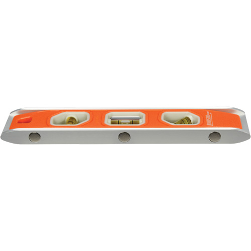 Glo-View&reg; Torpedo Level, 9" L, Aluminum, 3 Vials, Magnetic Distribution Jean Lapalme