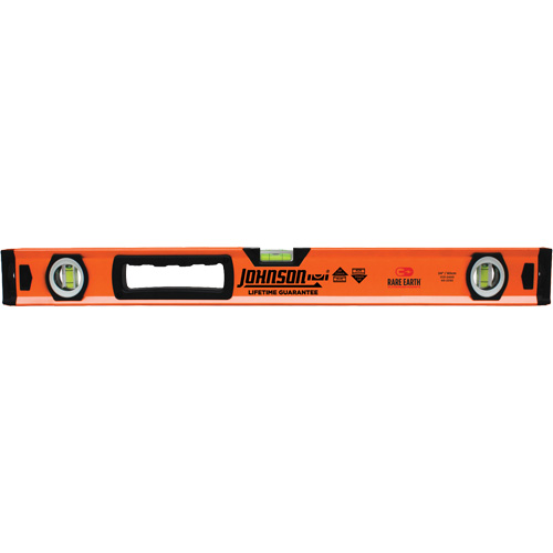 Level with Protective End-Caps, Box, 2' L, Aluminum, 3, Magnetic Distribution Jean Lapalme