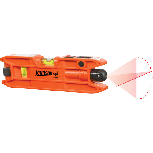 Torpedo Laser Level, 7" L, Plastic, 3 Vials, Magnetic Distribution Jean Lapalme