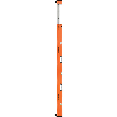 Heavy-Duty Extendable Plate Level, 12'/7' L, Aluminum, 3, Non-Magnetic Distribution Jean Lapalme