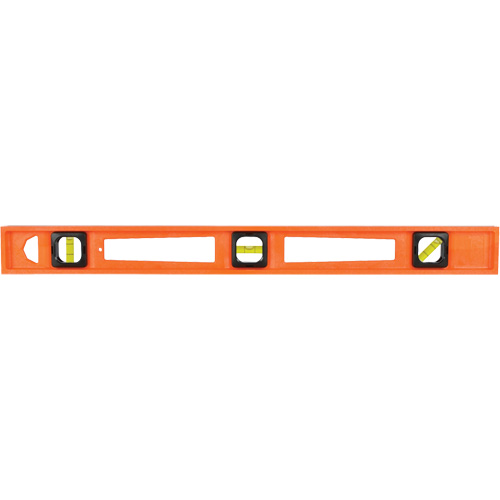 Niveau pour entrepreneurs Structo-Cast&reg; orange, Poutre en I, 2' lo, 3, Non magn&eacute;tique Distribution Jean Lapalme