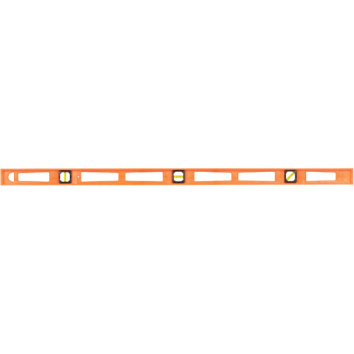 Niveau pour entrepreneurs Structo-Cast&reg; orange, Poutre en I, 4' lo, 3, Non magn&eacute;tique Distribution Jean Lapalme