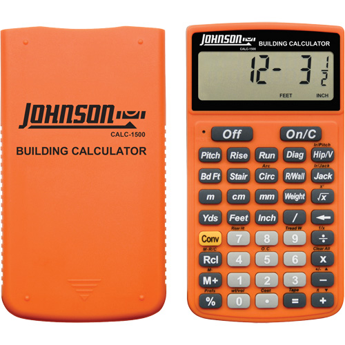High-Visibility Orange Building Calculator with Rugged Case Distribution Jean Lapalme