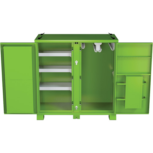 Onsite PPE Storage Cabinet, Steel, High-Visibility Lime Green Distribution Jean Lapalme
