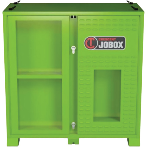 Ventilated Onsite PPE Storage Cabinet, Steel, High-Visibility Lime Green Distribution Jean Lapalme