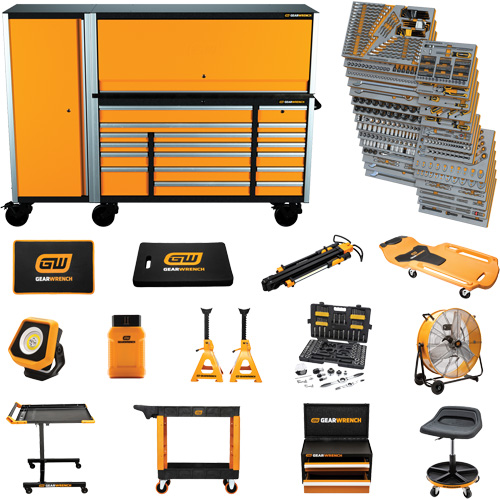 MEGAMOD Mechanics Tool Set in Premium Modular Foam Trays with Tool Storage & Shop Equipment, 1629 Pieces Distribution Jean Lapalme