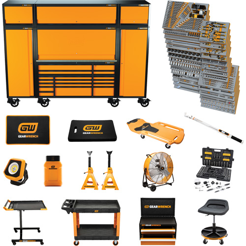 MEGAMOD Mechanics Tool Set in Premium Modular Foam Trays with Tool Storage & Shop Equipment, 1858 Pieces Distribution Jean Lapalme