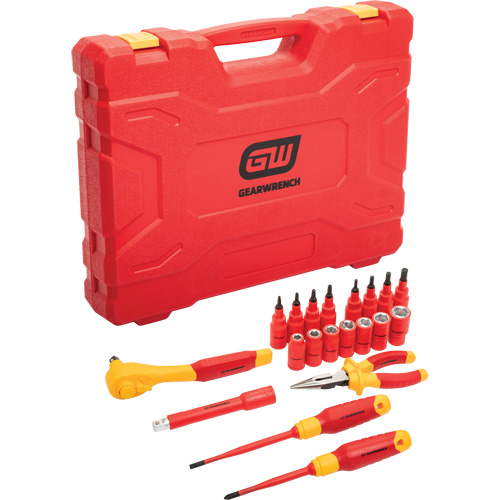 3/8" Drive VDE Insulated Tool Set, 1000 V, 20 Pcs Distribution Jean Lapalme