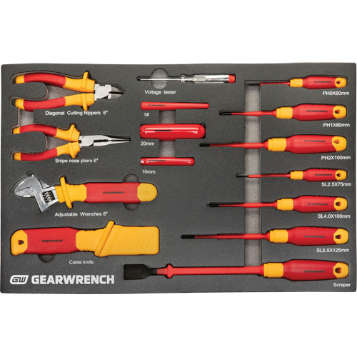 VDE Insulated Tool Set, 1000 V, 72 Pcs Distribution Jean Lapalme