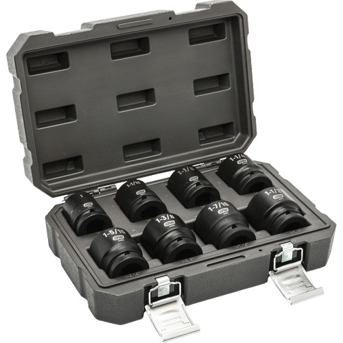 Jeu de douilles SAE &agrave; 6 pans, 8 Mcx, Chocs, Prise de 3/4" Distribution Jean Lapalme