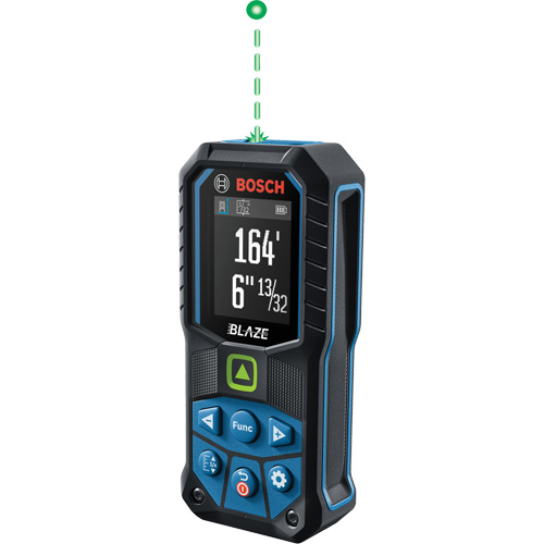 BLAZE Green Beam Laser Measure, 0' - 165' (0 m - 50.2 m) Range, Digital (Electronic) Distribution Jean Lapalme