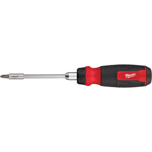 Tournevis &agrave; cliquet 14-en-1 &agrave; embouts multiples avec porte-embout de 1/4", 10-11/100" lo, Prise Coussin&eacute;e Distribution Jean Lapalme