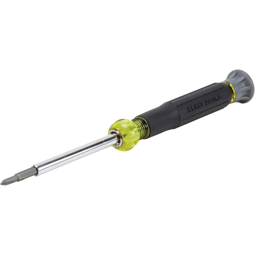 4-in-1 Multi-Bit Electronics Screwdriver with Slotted & Phillips Bits, 6-1/2" L, Cushion Grip Handle Distribution Jean Lapalme