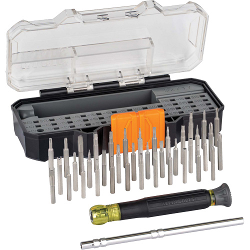 All-in-1 Precision Screwdriver Set with Tamperproof Bits & Case, 6-35/100" L, Cushion Grip Handle Distribution Jean Lapalme