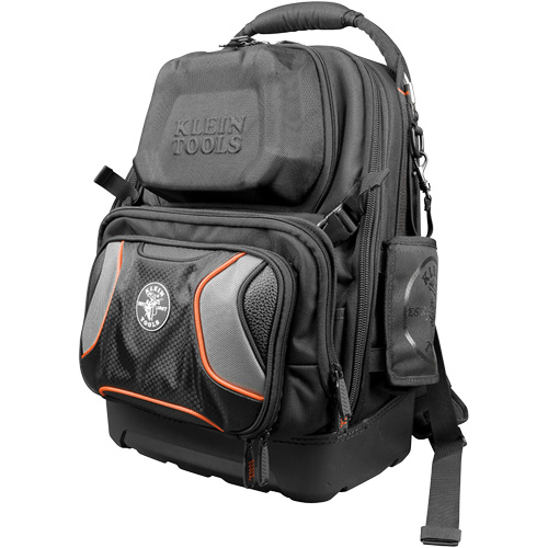 Sac &agrave; outils dorsal Tradesman Pro Tool Master, 11" lo x 13-1/2" la, Noir/Gris/Orange, Polyester Distribution Jean Lapalme