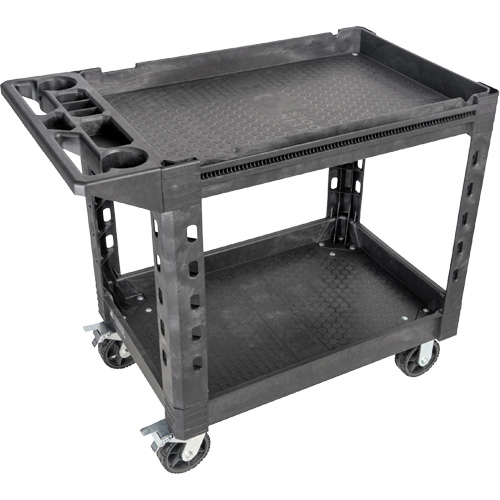 MODbox Utility Cart, 0 Drawers, 44-63/100" L x 25-1/2" W x 39" H, Black Distribution Jean Lapalme