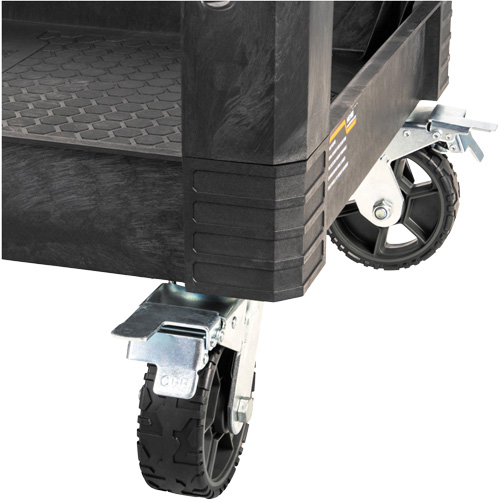 MODbox Utility Cart, 0 Drawers, 44-63/100" L x 25-1/2" W x 39" H, Black Distribution Jean Lapalme