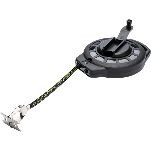 Ruban &agrave; mesurer long en acier pour la construction NITE EYE, 3/8" x 100' Distribution Jean Lapalme