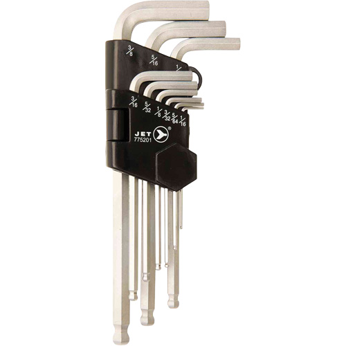 Magnetic SAE Ball Nose Hex Key Set JMHK-9S, 9 Pcs., Imperial Distribution Jean Lapalme