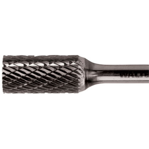 Double Cut Cylindrical Carbide Burr, 1/2" Dia., 1/4" Shank, 1" Depth of Cut Distribution Jean Lapalme