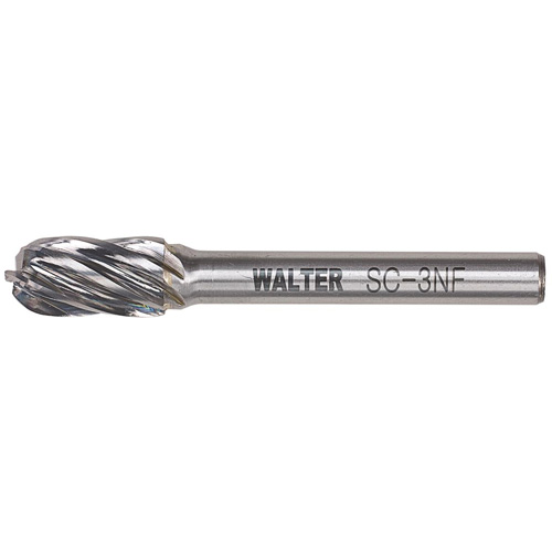Fraise double au carbure avec tige cylindrique &agrave; pointe ronde, 1/2" dia., 1" profondeur de la coupe Distribution Jean Lapalme