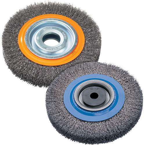 Wire Wheel Brush, 8" Dia., 0.118" Fill, 1-1/4" Arbor Distribution Jean Lapalme