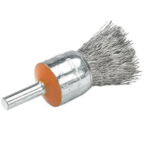 Brosses mont&eacute;es &agrave; fils cr&ecirc;p&eacute;s, 1/2", Fils 0,01", Tige 1/4" Distribution Jean Lapalme