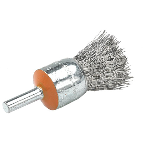 Brosses mont&eacute;es &agrave; fils cr&ecirc;p&eacute;s, 3/4", Fils 0,014", Tige 1/4" Distribution Jean Lapalme