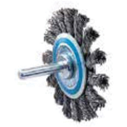 Knot Twisted Mounted Wire Wheel, 2-3/4" Dia., 0.02" Fill Distribution Jean Lapalme