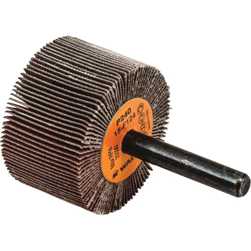 Flap Wheels-Coolcut Flap Wheels, Aluminum Oxide, 240 Grit, 1-1/2" x 1" x 1/4" Distribution Jean Lapalme