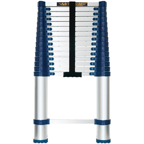 Telescopic Ladder, 3' - 15.5', Aluminum, 250 lbs. Capacity, Type 1 Distribution Jean Lapalme