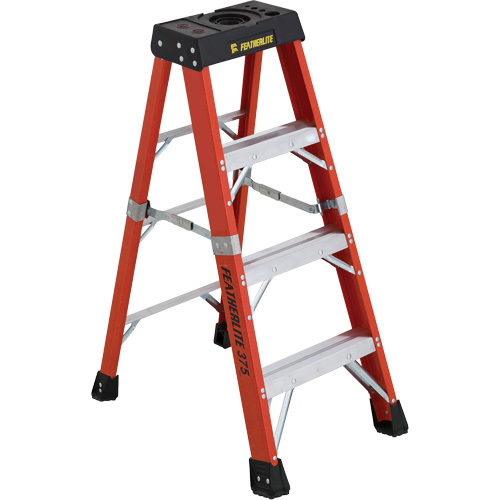 Industrial Extra Heavy-Duty Stepladders (6800 AA Series), 4', Fibreglass, 375 lbs. Capacity, Type 1AA Distribution Jean Lapalme