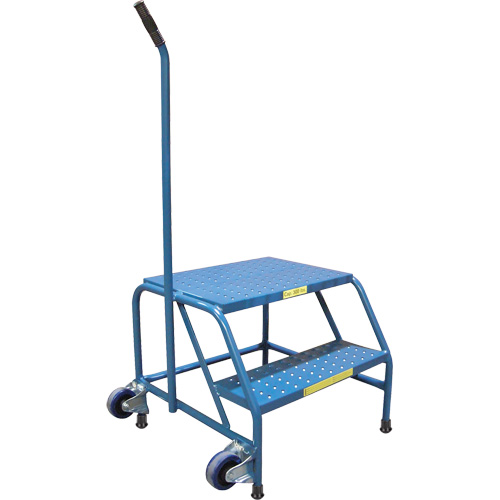 Escabeaux roulants Tilt-N-Roll, 2 marche(s), 24" l x 29" la x 19" h, Capacit&eacute; 300 lb Distribution Jean Lapalme