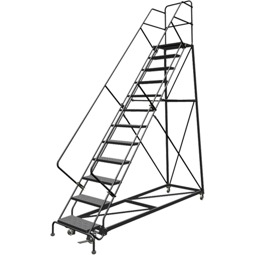 &eacute;chelles en angle de s&eacute;curit&eacute;, 12 marches, Perfor&eacute;, Inclinaison 50°, Hauteur 120" Distribution Jean Lapalme