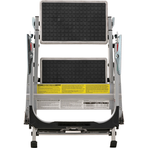 &eacute;chelle escabeau avec roues pivotantes, 2 marches, 23" x 21" x Hauteur 34,50" Distribution Jean Lapalme