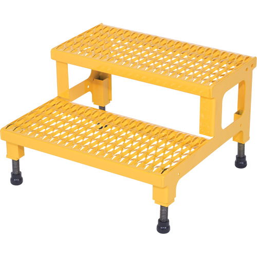 Adjustable Step-Mate Stand, 2 Step(s), 23-13/16" W x 22-7/8" L x 15-1/4" H, 500 lbs. Capacity Distribution Jean Lapalme