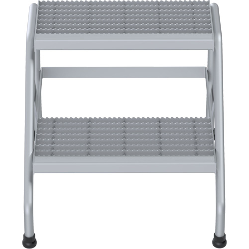 Escabeau en aluminium, 2 marche(s), 22-13/16" la x 24-9/16" lo x 20" h, Capacit&eacute; 500 lb Distribution Jean Lapalme